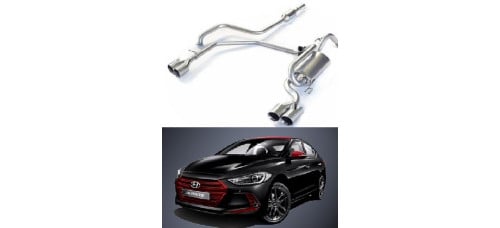 a.jun tuning dual muffler kit hyundai elantra 2015-17